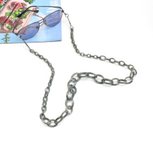 2020 2021 New trends unique non slip long hoop linked necklace for eye glasses acrylic acetate sunglasses chain holder